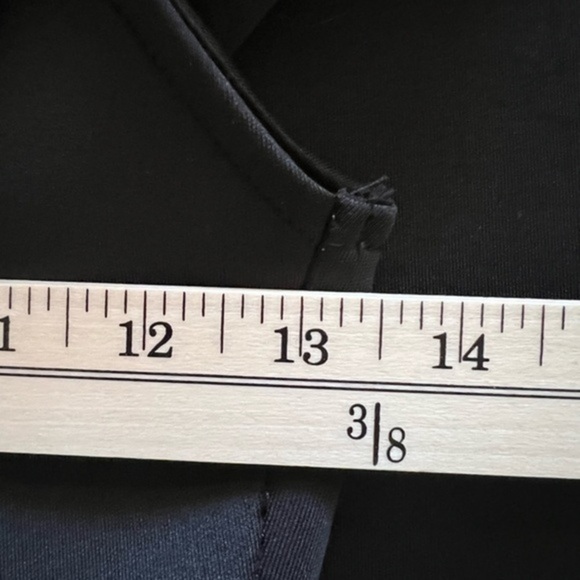 K.Jen Bodycon Black Scuba Mini Dress with Side Draping - Picture 9 of 10